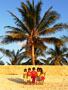 Girls on beach